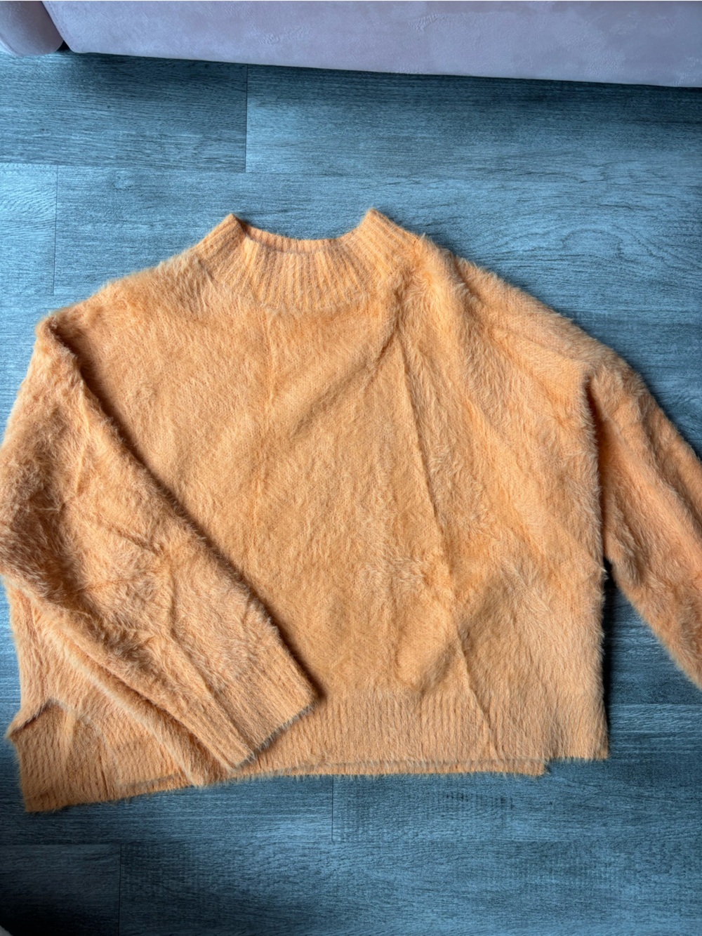 Gianni Bini fuzzy orange sweater